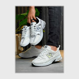 حذاء سنيكرز رجالى فوندي جلد إسكاي مستورد ونعل PVC حقن الوان متعددة جميع المواسم من لابتوب - f24