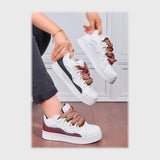 حذاء سنيكرز حريمى فوندي إسكاي مستورد ونعل PVC حقن الوان متعددة جميع المواسم من ان ستايل - g01