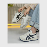 حذاء سنيكرز حريمى فوندي جلد إسكاي مستورد ونعل PVC حقن الوان متعددة جميع المواسم من بريشكا - g602