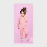 تيشرت كم طويل وبنطلون بناتي انترلوك الوان متعددة شتوي من أسامة تكس - Girls-16