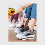 حذاء سنيكرز حريمى فوندي جلد إسكاي مستورد ونعل PVC حقن الوان متعددة جميع المواسم من المهندس - gw-1