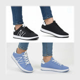 حذاء سنيكرز حريمى فوندي جلد إسكاي مستورد ونعل PVC حقن الوان متعددة جميع المواسم من الشماع - h-150-bb