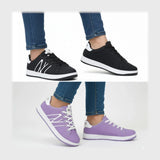 حذاء سنيكرز حريمى فوندي جلد إسكاي مستورد ونعل PVC حقن الوان متعددة جميع المواسم من الشماع - h-150-mv