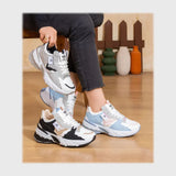 حذاء سنيكرز حريمى فوندي جلد إسكاي مستورد ونعل PVC حقن الوان متعددة جميع المواسم من فايف اتش - h.2299