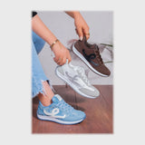 حذاء سنيكرز حريمى فوندي إسكاي مستورد ونعل PVC حقن الوان متعددة جميع المواسم من ان ستايل - j-05