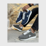 حذاء سنيكرز رجالى فوندي جلد إسكاي مستورد ونعل PVC حقن الوان متعددة جميع المواسم من لابتوب - k209