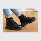 حذاء هاف بوت حريمى فوندي جلد إسكاي مستورد ونعل PVC حقن الوان متعددة جميع المواسم من الشماع - kg-24