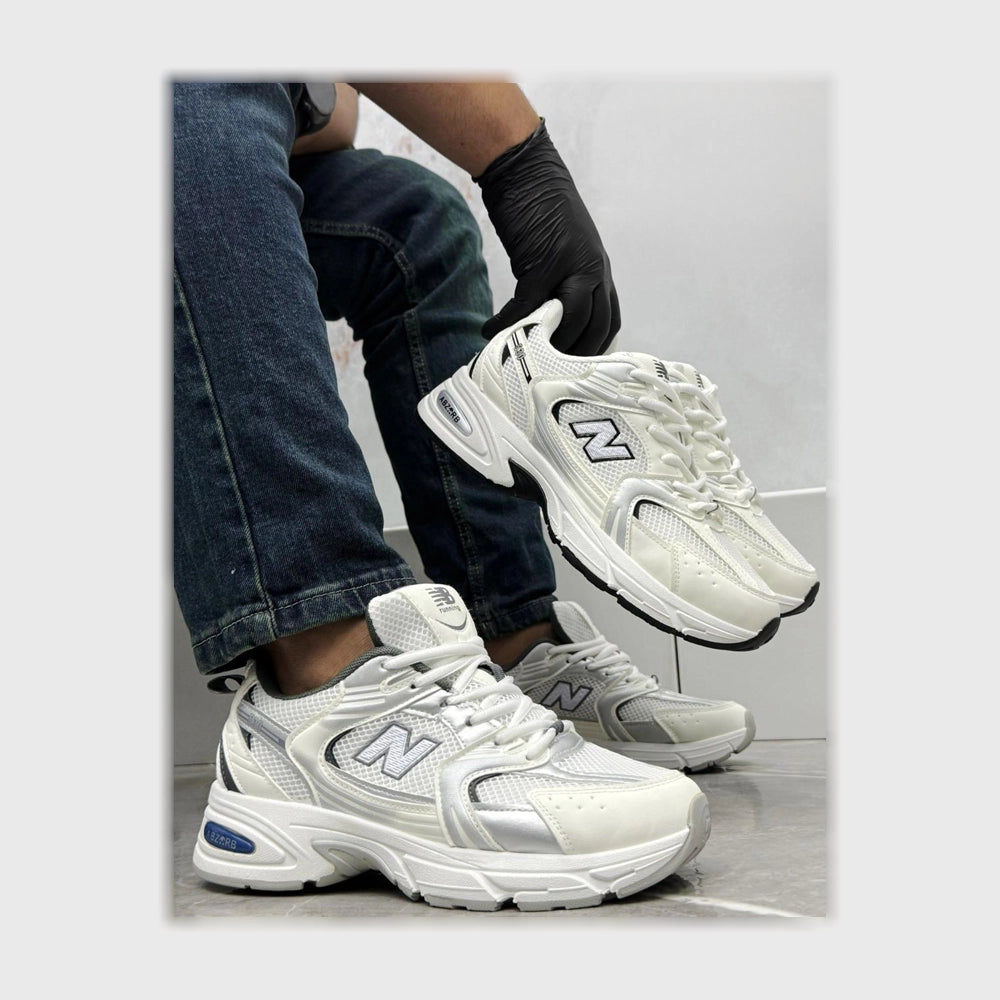 حذاء سنيكرز رجالى فوندي جلد إسكاي مستورد ونعل PVC حقن الوان متعددة Stock Shoes من ستوك - m-76