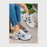 حذاء سنيكرز حريمى فوندي خيط مستورد ونعل PVC حقن الوان متعدده كل المواسم من باريس - nb-2t