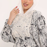 فستان كروشيه كم مضخم