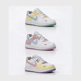 حذاء سنيكرز بناتى فوندي جلد إسكاي مستورد ونعل PVC حقن الوان متعددة جميع المواسم من الشماع - p-339