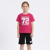 طقم قطعتين رسمة رقم 72 بناتى براسولا قطن الوان متعددة صيفي من باجي - p11