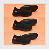 حذاء سنيكرز حريمى فوندي تريكو خيط مستورد ونعل PVC حقن اسود جميع المواسم من باندا - pv24