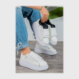 حذاء سنيكرز حريمى فوندي خيط مستورد ونعل PVC حقن الوان متعدده كل المواسم من باريس - px-2-3