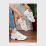 حذاء سنيكرز حريمى فوندي جلد إسكاي مستورد ونعل PVC حقن الوان متعددة جميع المواسم من إس آند كيه يويو ميكس - r-4198anm