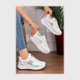 حذاء سنيكرز حريمى فوندي جلد إسكاي مستورد ونعل PVC حقن الوان متعددة جميع المواسم من إس آند كيه يويو ميكس - r-4203as