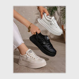 حذاء سنيكرز حريمى فوندي جلد إسكاي مستورد ونعل PVC حقن الوان متعددة جميع المواسم من إس آند كيه يويو ميكس - r-4206ns