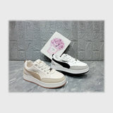 حذاء سنيكرز حريمى فوندي جلد إسكاي مستورد ونعل PVC حقن الوان متعددة جميع المواسم من إس آند كيه يويو ميكس - r-4231ko