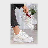 حذاء سنيكرز حريمى فوندي جلد إسكاي مستورد ونعل PVC حقن الوان متعددة جميع المواسم من إس آند كيه يويو ميكس - r-4251kobn