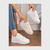 حذاء سنيكرز حريمى فوندي جلد إسكاي مستورد ونعل PVC حقن الوان متعددة جميع المواسم من إس آند كيه يويو ميكس - r-6012