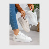 حذاء سنيكرز حريمى فوندي جلد إسكاي مستورد ونعل PVC حقن الوان متعددة جميع المواسم من إس آند كيه يويو ميكس - r-6132