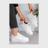 حذاء سنيكرز حريمى فوندي جلد إسكاي مستورد ونعل PVC حقن الوان متعددة جميع المواسم من إس آند كيه يويو ميكس - r-6137