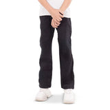 بنطلون جينز وايد ليج اولادي جينز رباعيه قطن 100 % رمادي غامق جميع المواسم من ايجي وير جينز - rgc03-256-dark-grey