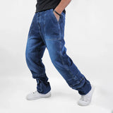 بنطلون ريجيولار رجالي جينز رباعية قطن 100% كحلي غامق جميع المواسم من إيجي وير جينز - rgm04-461-dark blue