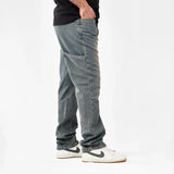 بنطلون ريجيولار رجالي جينز رباعية قطن 100% كحلي نحاسي جميع المواسم من إيجي وير جينز - rgm05-456-washed blue