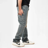 بنطلون ريجيولار رجالي جينز رباعية قطن 100% كحلي نحاسي جميع المواسم من إيجي وير جينز - rgm05-456-washed blue