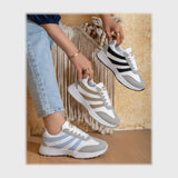 حذاء سنيكرز حريمى فوندي جلد إسكاي مستورد ونعل PVC حقن الوان متعددة جميع المواسم من الشماع - rm-100-2