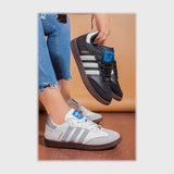 حذاء سنيكرز حريمى فوندي خيط مستورد ونعل PVC حقن الوان متعدده كل المواسم من باريس - s-4