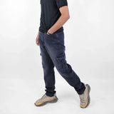 بنطلون كارجو رجالي جينز رباعية 98% قطن 2% ليكرا رمادي غامق جميع المواسم من إيجي وير جينز - slm04-393-dark grey