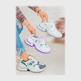 حذاء سنيكرز حريمى فوندي إسكاي مستورد ونعل PVC حقن الوان متعددة جميع المواسم من ان ستايل - sr-105