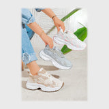 حذاء سنيكرز حريمى فوندي إسكاي مستورد ونعل PVC حقن الوان متعددة جميع المواسم من ان ستايل - sr-108