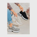 حذاء سنيكرز حريمى فوندي إسكاي مستورد ونعل PVC حقن الوان متعددة جميع المواسم من ان ستايل - sr-114