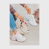 حذاء سنيكرز حريمى فوندي إسكاي مستورد ونعل PVC حقن الوان متعددة جميع المواسم من ان ستايل - sr-26