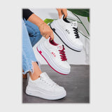 حذاء سنيكرز حريمى فوندي إسكاي مستورد ونعل PVC حقن الوان متعددة جميع المواسم من ان ستايل - sr-510