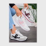 حذاء سنيكرز حريمى فوندي إسكاي مستورد ونعل PVC حقن الوان متعددة جميع المواسم من ان ستايل - sr-g05