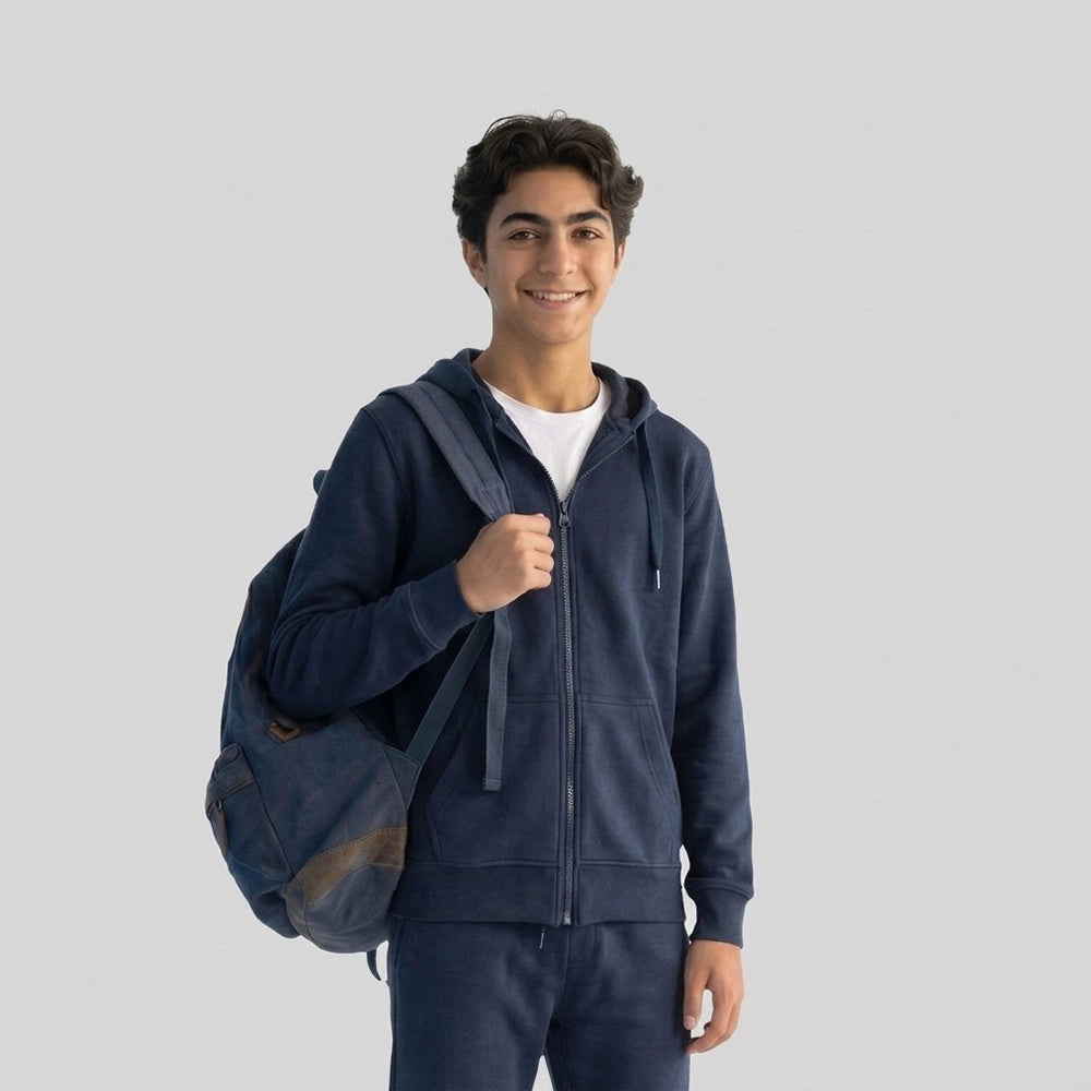 سويت شيرت مدارس اولادى ميلتون مخلوط ازرق شتوى من اسامة تكس - sw