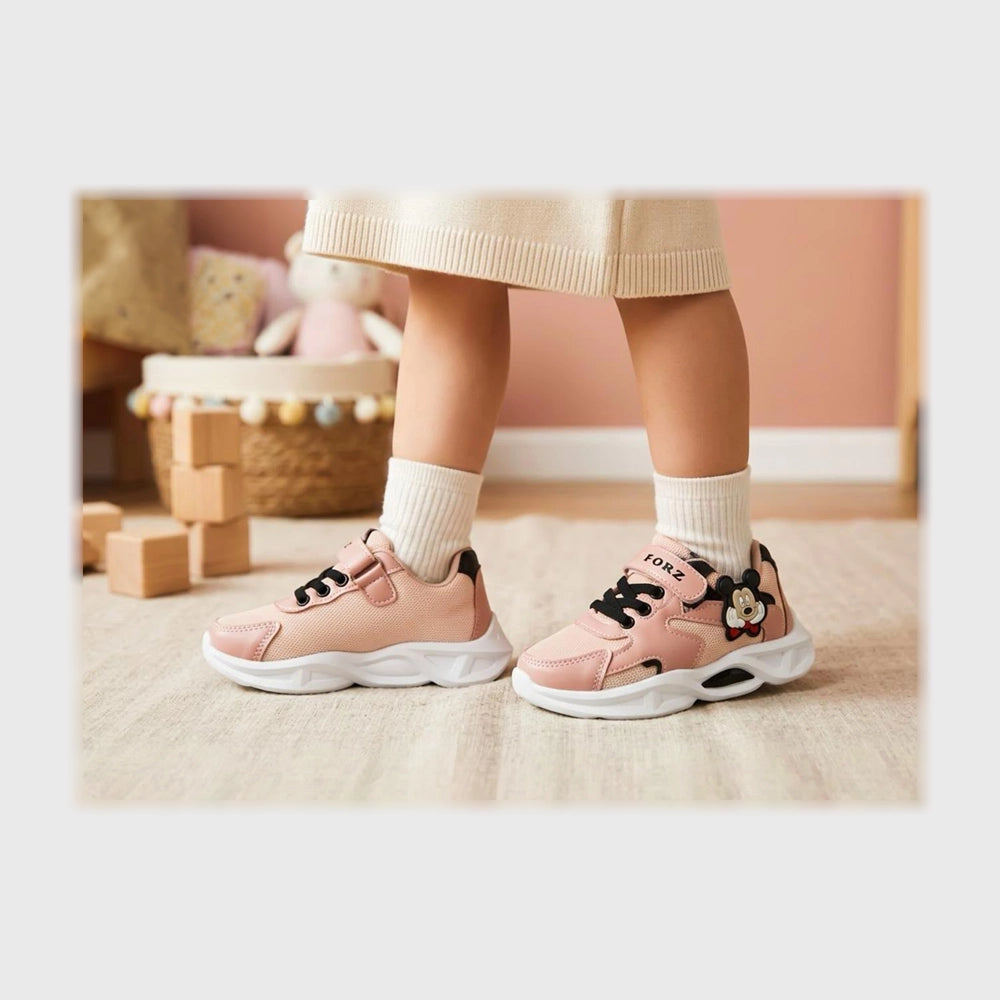 حذاء سنيكرز اطفالى فوندي جلد إسكاي مستورد ونعل PVC حقن الوان متعددة جميع المواسم من ال وحيد - t-417-ca