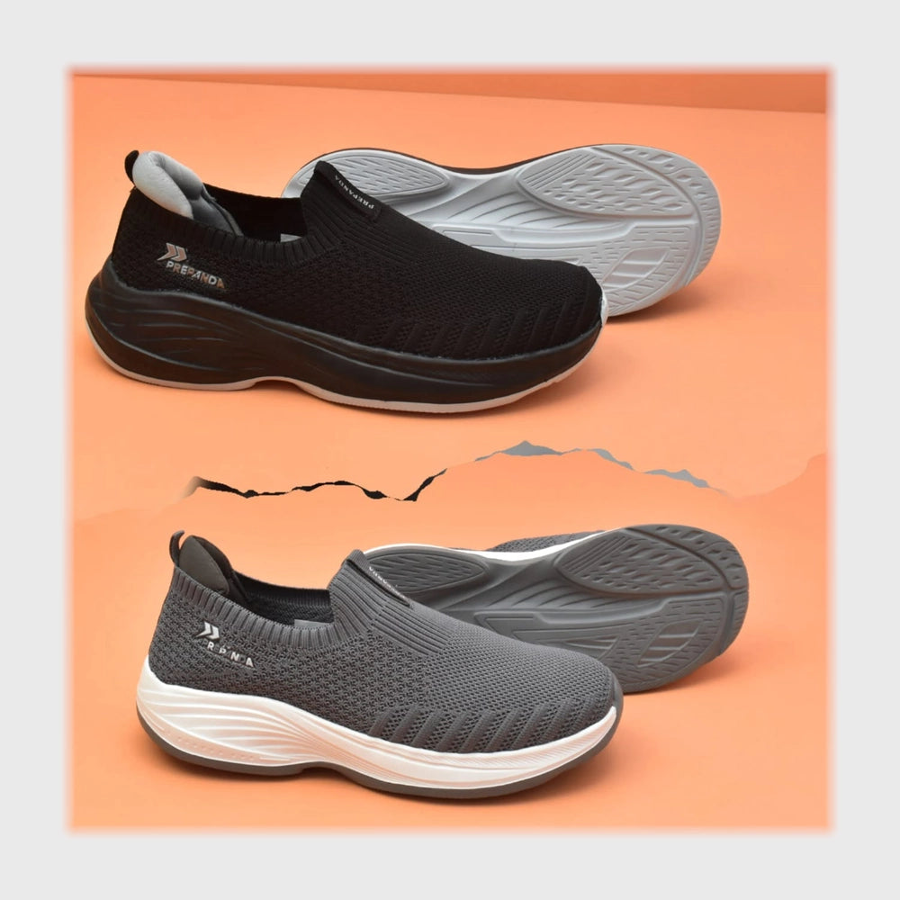 حذاء سنيكرز رجالى فوندي تريكو خيط مستورد ونعل PVC حقن الوان متعددة جميع المواسم من بيلوجا-25 - vk99