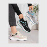 حذاء سنيكرز حريمى فوندي تريكو خيط مستورد ونعل PVC حقن الوان متعددة جميع المواسم من فيكتور - vrw73