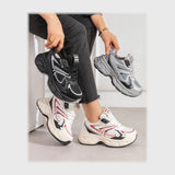 حذاء سنيكرز حريمى فوندي جلد إسكاي مستورد ونعل PVC حقن الوان متعددة جميع المواسم من بي ان شوز - w208