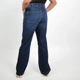 بنطلون شارلستون حريمي جينز رباعيه قطن 100 % كحلي وسط جميع المواسم من ايجي وير جينز - wlgw02-452-medumblue