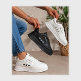 حذاء سنيكرز رجالى فوندي جلد إسكاي مستورد ونعل PVC حقن الوان متعددة جميع المواسم من إس آند كيه يويو ميكس - z-1132n