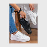 حذاء سنيكرز رجالى فوندي جلد إسكاي مستورد ونعل PVC حقن الوان متعددة جميع المواسم من إس آند كيه يويو ميكس - z-1148