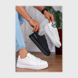 حذاء سنيكرز رجالى فوندي جلد إسكاي مستورد ونعل PVC حقن الوان متعددة جميع المواسم من إس آند كيه يويو ميكس - z-7028