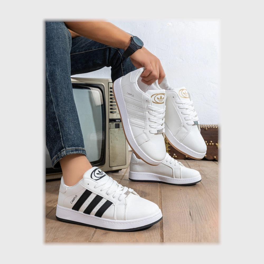حذاء سنيكرز رجالى فوندي جلد إسكاي مستورد ونعل PVC حقن الوان متعددة جميع المواسم من إس آند كيه يويو ميكس - z-7051ko