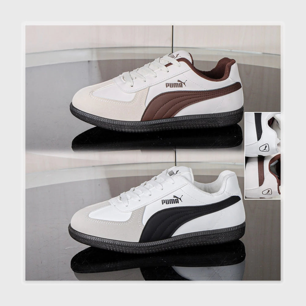 حذاء سنيكرز حريمى فوندي جلد إسكاي مستورد ونعل PVC حقن الوان متعددة جميع المواسم من نيولوك - z26039